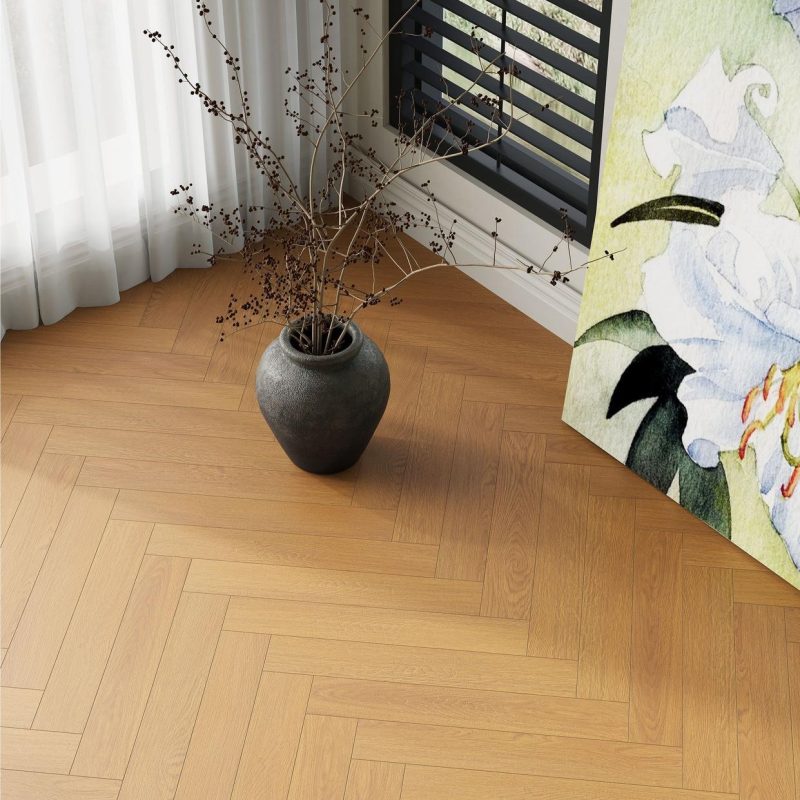 Laminated Wooden Flooring - Harringbone French Oak